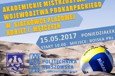 Zapraszamy na Akademickie Mistrzostwa Województwa Podkarpackiego w piłce siatkowej plażowej kobiet i mężczyzn