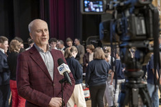 Na pierwszym planie prof. J. Sęp, 